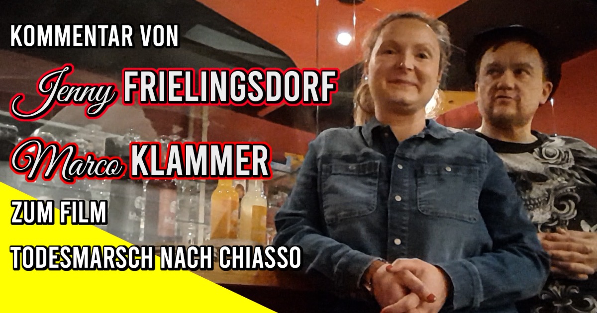 Kommentar der Schauspieler JENNYFER FRIELINGSDORF + MARCO KLAMMER zum Film "Todesmarsch n. Chiasso"