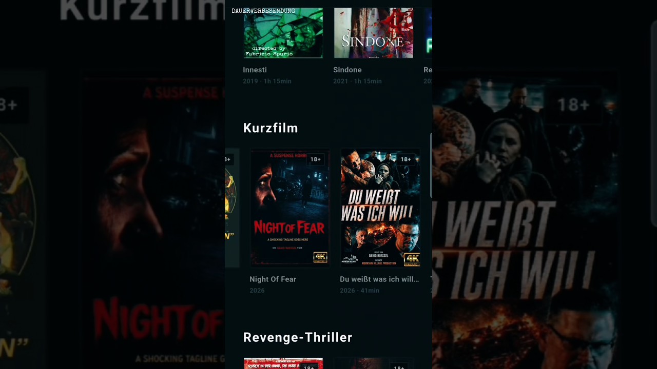 Uncut TV geht mit einem Streaming Dienst & 2 meiner eigenen Filme an den Start