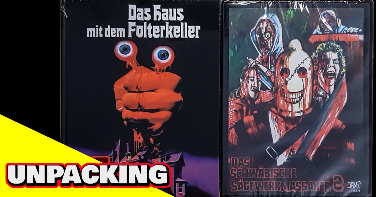 Unpacking: DAS HAUS MIT DEM FOLTERKELLER 1976 + DAS SCHWÄBISCHE SÄGEWERKMASSAKER