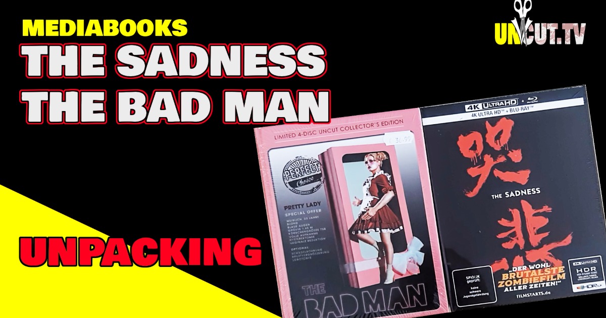 Unpacking Mediabooks: THE SADNESS + THE BAD MAN. Limitierte Bluray zum brutalen Horrofilm Zombiefilm