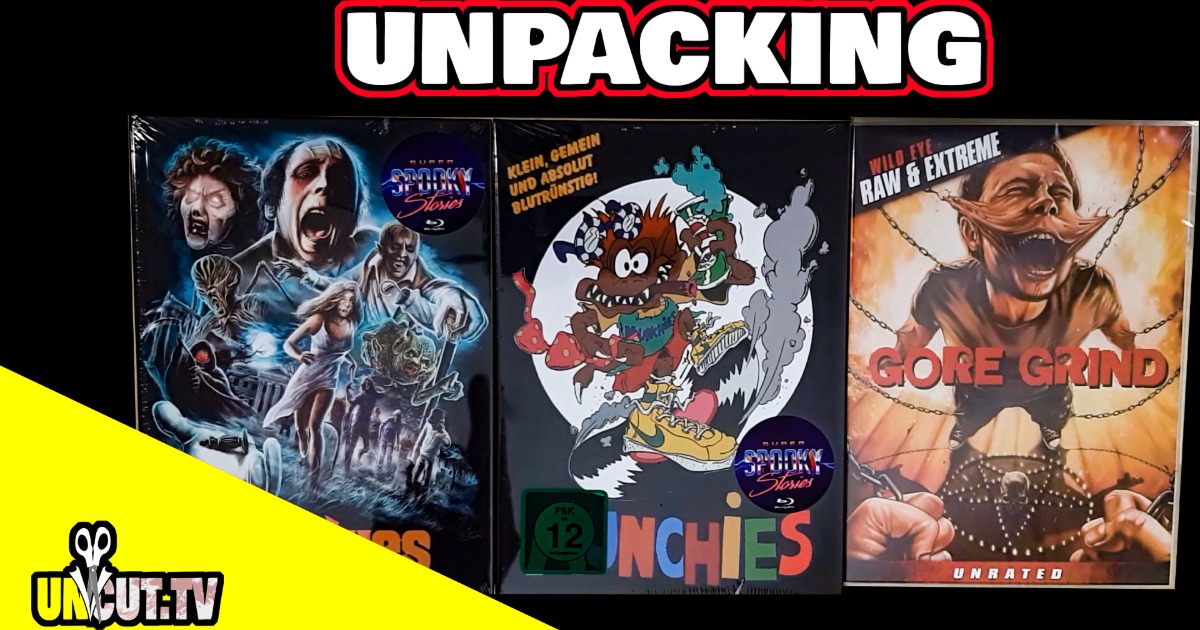 Unpacking: MUNCHIES + SPOOKIES Mediabooks + GORE GRIND | US-Import